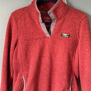 L.L. Bean Red Pullover Sweater